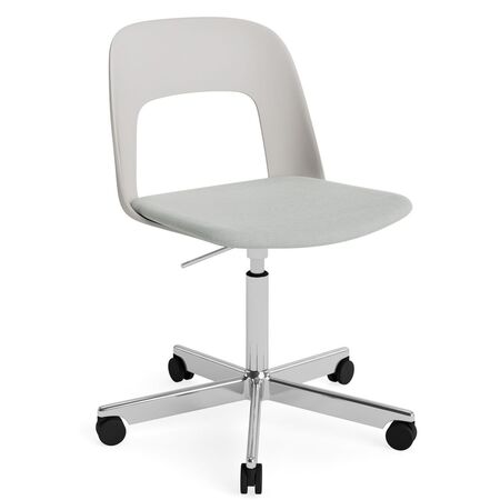 HAY Living Bürostuhl Layout 143 von Hay Sky Grey / Naveli - 113, Aluminium poliert