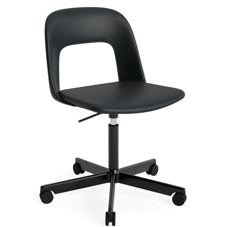 HAY Living Bürostuhl Layout 144 von Hay Schwarz pulverbeschichtet Aluminium, Grano -  Black