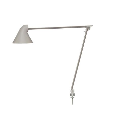 Louis Poulsen Tischleuchte NJP von Louis Poulsen Hellgrau Aluminium, PIN Ø40, LED 3000K 10W