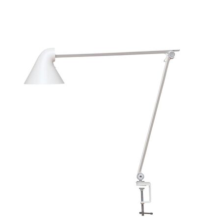 Louis Poulsen Tischleuchte NJP von Louis Poulsen Weiss, TISCHKLEMME, LED 2700K 10W