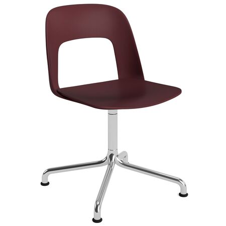 HAY Living Stuhl Layout 151 von Hay Bordeaux, Aluminium poliert