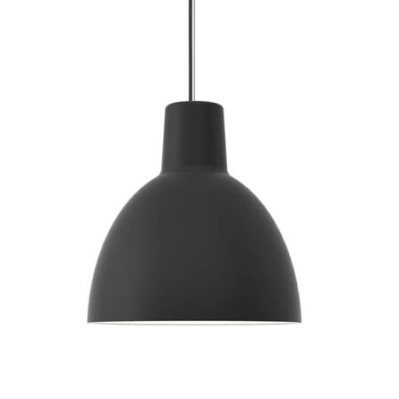 Louis Poulsen Pendelleuchte Toldbod von Louis Poulsen  Schwarz, Ø: 40 cm 