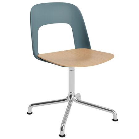 HAY Living Stuhl Layout 152 von Hay Ocean, Aluminium poliert, Natural 