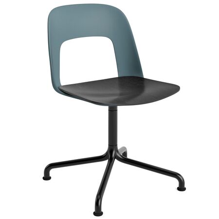 HAY Living Stuhl Layout 152 von Hay Ocean, Schwarz pulverbeschichtet Aluminium, Black