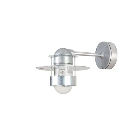 Louis Poulsen Wandleuchte Albertslund von Louis Poulsen  Verzinkt, Kurzer Arm