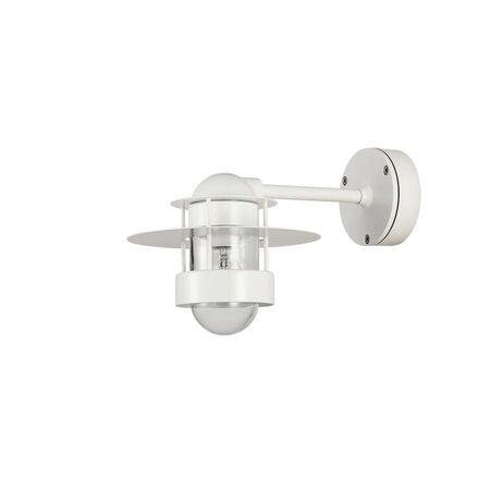 Louis Poulsen Wandleuchte Albertslund von Louis Poulsen  Weiss, Kurzer Arm