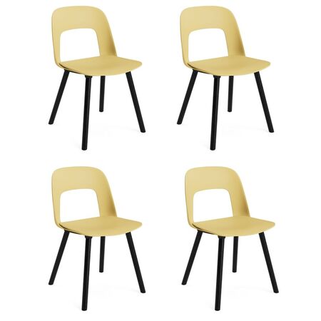 HAY Living Stuhl Layout 121 von Hay Biscotti, Eiche schwarz wasserbasiert lackiert