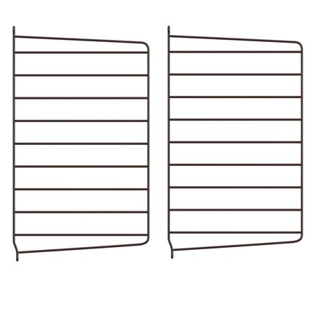 String Furniture Wall Panels / Pack 2 Dunkelbraun, H: 50 cm, T: 30 cm