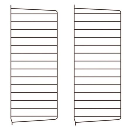 String Furniture Wall Panels / Pack 2 Dunkelbraun, H: 75 cm, T: 30 cm