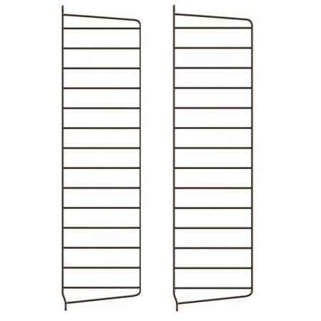 String Furniture Wall Panels / Pack 2 Dunkelbraun, H: 75 cm, T: 20 cm