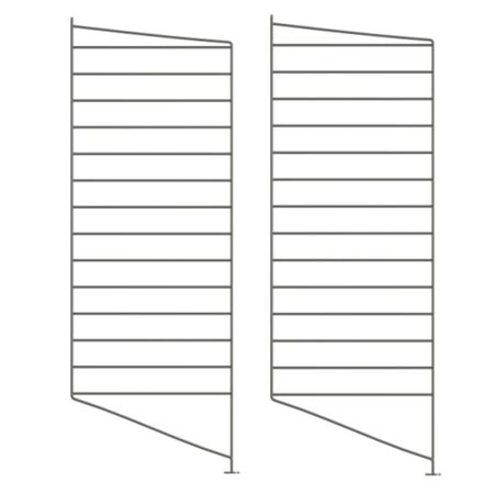 String Furniture Floor Panels / Pack 2 Dunkelgrau, H: 85 cm, T: 30 cm