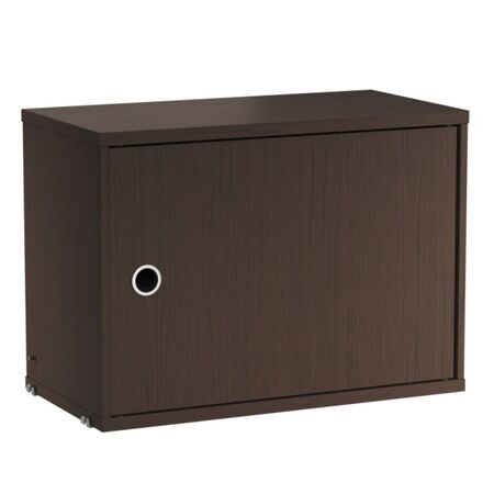 String Furniture Cabinet with swing Door Dunkle Eiche, B: 58 cm, T: 30 cm