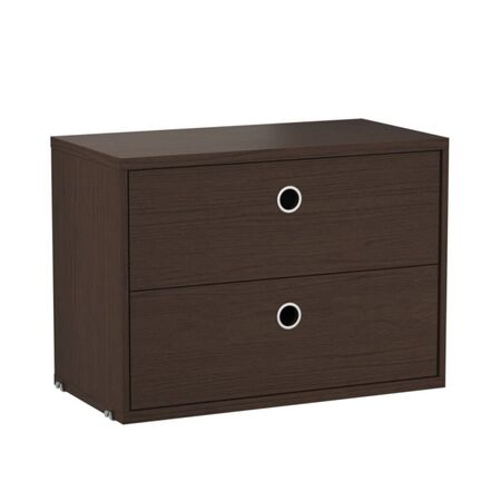 String Furniture Cabinet with Drawers Dunkle Eiche, B: 58 cm, T: 30 cm