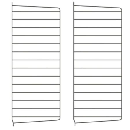 String Furniture Wall Panels / Pack 2 Dunkelgrau, H: 75 cm, T: 30 cm