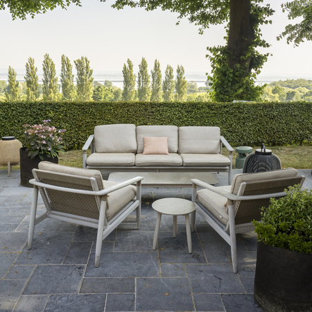 Vincent Sheppard Vincent Sheppard David Lounge Sofa 3S Gealtertes Teakholz