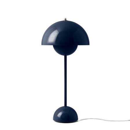 &Tradition Tischleuchte 'Flowerpot VP3' Stahlblau