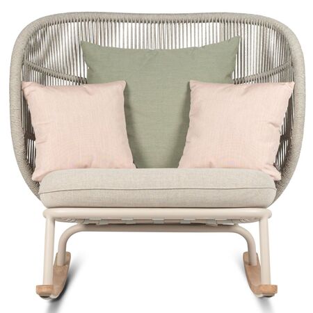 Vincent Sheppard Kodo Rocking Chair Quick Ship Set Dünenweiss von Vincent Sheppard Dünenweiss