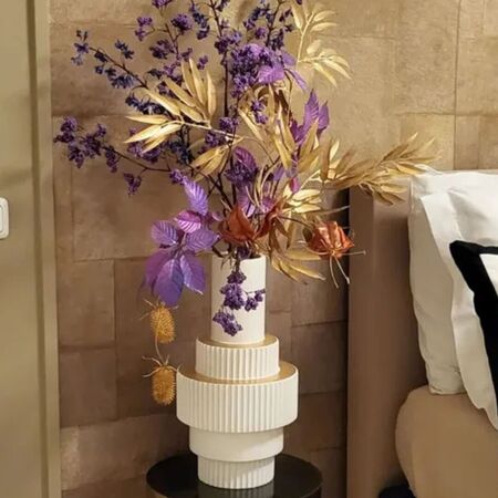 Pols Potten Grosse Vase Gear von Pols Potten Weiss