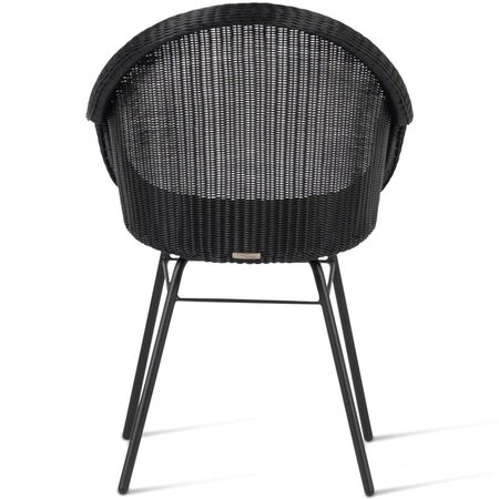 Vincent Sheppard Vincent Sheppard Edgard Dining Chair Schwarzes Kunstgeflecht, Stahl A