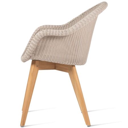 Vincent Sheppard Vincent Sheppard Edgard Dining Chair Alte Spitze, Unbehandeltes Teakholz