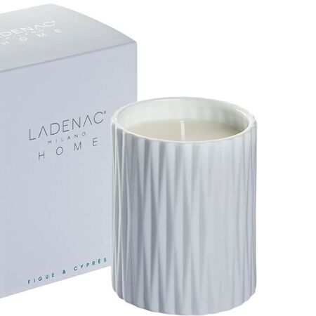 LADENAC Milano Duftkerze Origami von Ladenac White, Figue Cypress