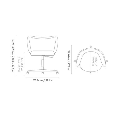 Ferm Living,Rico Piccolo Lounge Chair - Swivel - Nordic Bouclé,Offwhite,Sessel,klassische Sessel