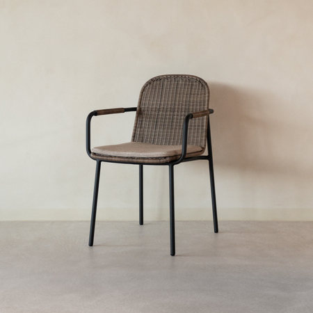 Vincent Sheppard Vincent Sheppard Wicked Dining Chair Schwarz – Taupe