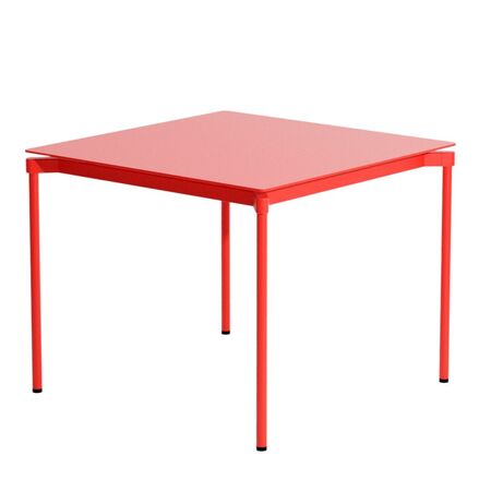 Petite Friture Quadratischer Tisch Fromme von Petite Friture  Red