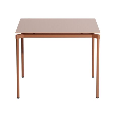 Petite Friture Quadratischer Tisch Fromme von Petite Friture  Terracotta