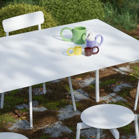 Petite Friture Rechteckiger Tisch Fromme von Petite Friture  White-1