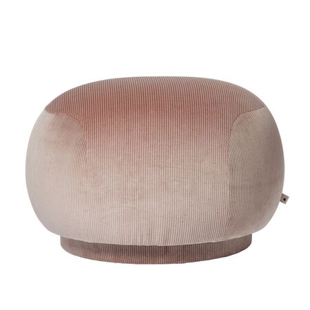 Ferm Living Rico Pouf - Devoré Velvet Blush