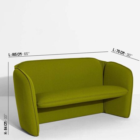 Petite Friture Lily Lily fabric category 1 von Petite Friture - Sofa Olive Green-1