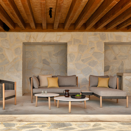 Vincent Sheppard Vincent Sheppard Lento Coffee Table Teakholz, Ø: 90 cm / H: 29 cm