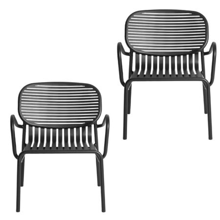 Petite Friture Sessel Garten Week-End von Petite Friture  Black-1