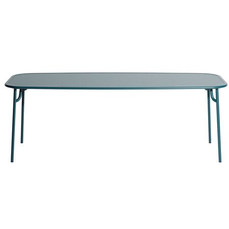 Petite Friture Rechteckiger Lamellen Tisch Week-End von Petite Friture  Large, Ocean Blue