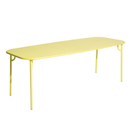 Petite Friture Rechteckiger Lamellen Tisch Week-End von Petite Friture  Large, Yellow