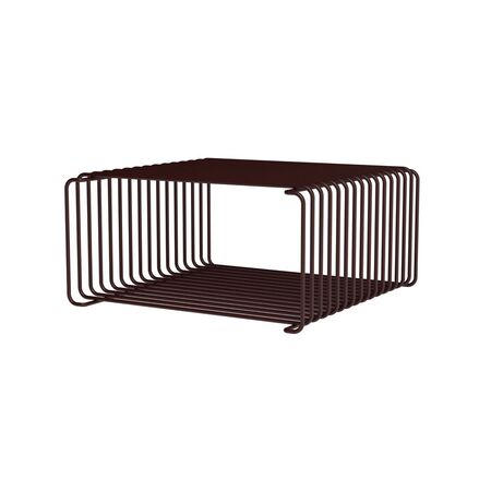 Montana Panton Wire Half Height Black Red, B: 34.8 cm / H: 17.2 cm, T: 34.8 cm 