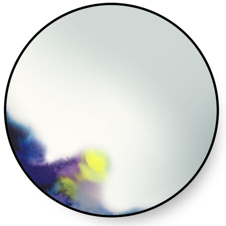 Petite Friture Wandspiegel Francis von Petite Friture Black / Blue-Purple, Extra Large