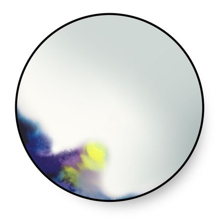 Petite Friture Wandspiegel Francis von Petite Friture Black / Blue-Purple, Large