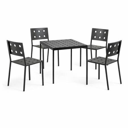 Hay Balcony im Dining Set in Anthracite