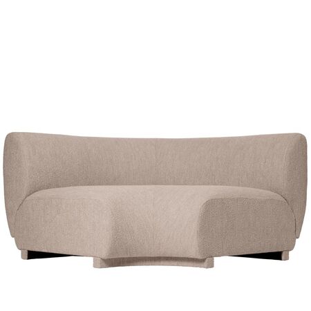 Ferm Living Modulares Sofa Rico corner von Ferm Living Breit, Natural - Soft Bouclé