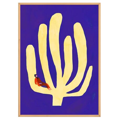 Paper Collective Gemälde Fond Bleu von Paper Collective 50 x 70 cm 