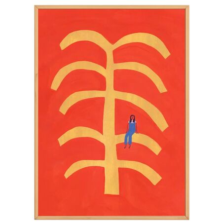 Paper Collective Gemälde Fond Rouge von Paper Collective 50 x 70 cm 