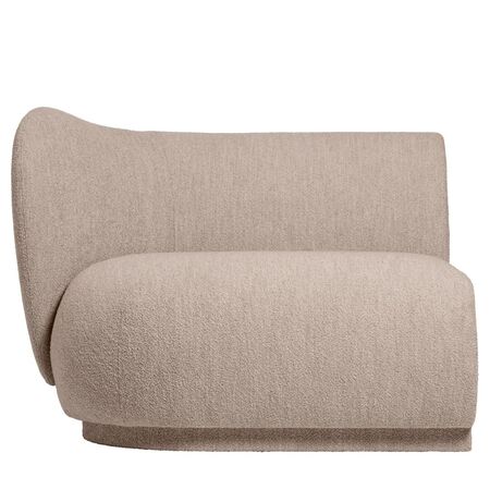 Ferm Living Modulares Sofa Rico Armrest von Ferm Living Armlehne links, Natural - Soft Bouclé