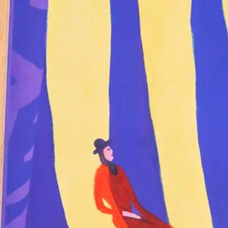 Gemälde Fond Bleu von Paper Collective