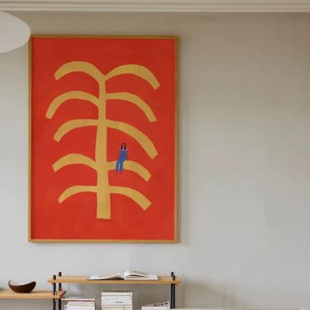 Gemälde Fond Rouge von Paper Collective