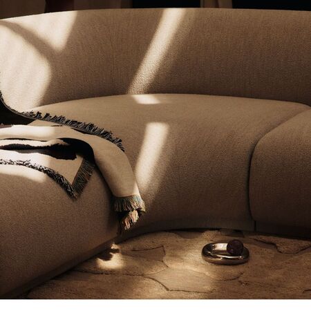 Ferm Living Modulares Sofa Rico corner von Ferm Living Breit, Natural - Soft Bouclé