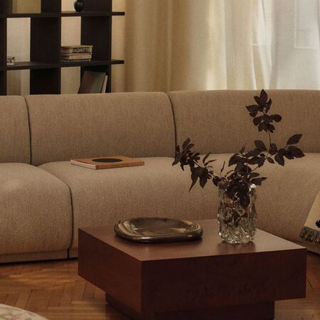 Ferm Living Rico Sofa Center - Soft Bouclé Natural - Soft Bouclé