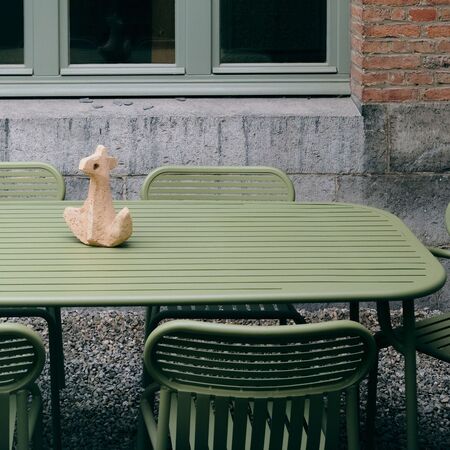 Petite Friture Rechteckiger Lamellen Tisch Week-End von Petite Friture  Medium , Mint green-1