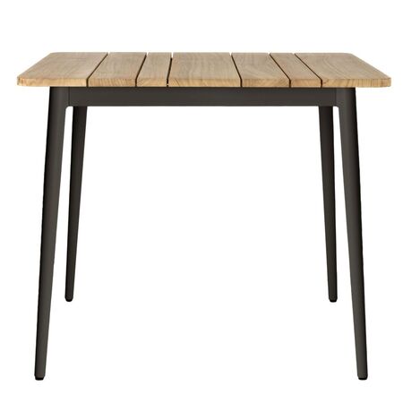 Vincent Sheppard Vincent Sheppard Max Dining Table Schwarz, Teakholz, L: 90 cm / B: 90 cm 